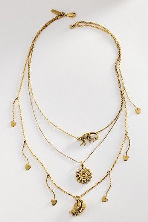 Alemais Jem Layered Charm Necklace