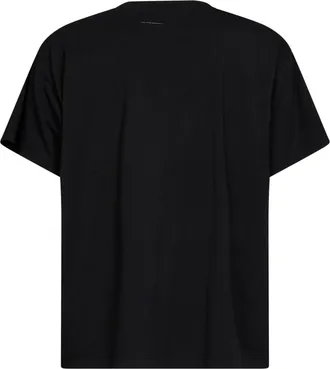Maison Margiela Mens T-Shirt Overdyed Jersey Black Cotton T-Shirts And Polos