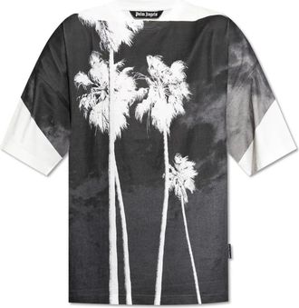 Palm Angels Hombre, Camisetas, Blanco, Talla: S