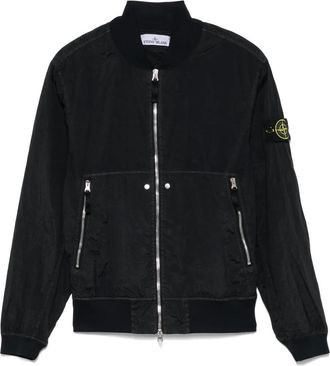 Stone Island Giacca con applicazione Compass - Nero