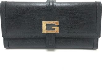 Gucci Black Leather Long Wallet (Bi-Fold) (Pre-Owned)