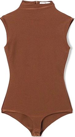 Sportmax Tops, Dames, Bruin, M, Stijlvolle Bodywear voor actieve levensstijl