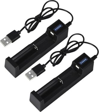 OEM Adecuado Para Paquetes De 2 Unidades Cargador Usb Para Bater&iacute;as 18650 Cargador Individual Para Bater&iacute;as De 3,7 V 26650/18650/17670/14500/10440/16340