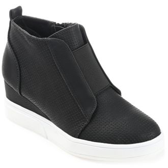 Journee Collection Collection Womens Wide Width Clara Sneaker Wedge