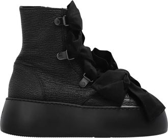AGL Zapatos de Plataforma de Piel con Lazo Vibe - Shoes - Mujer - Negro - 39 1/2 EU