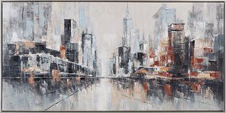 Bassett Mirror Company City Scape Framed Canvas