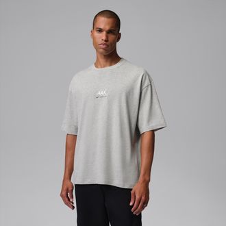 Nike Jordan Mens Jordan Flight Oversized Graphic T-Shirt in Grey | IF3133-050
