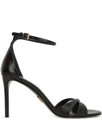 Prada criss-cross strap sandals - Black