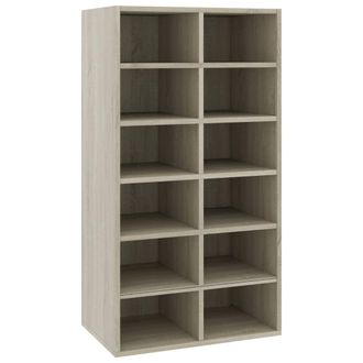 vidaXL Vidaxl - Mueble Zapatero De Madera Contrachapada Sonoma 54x34x100,5 Cm