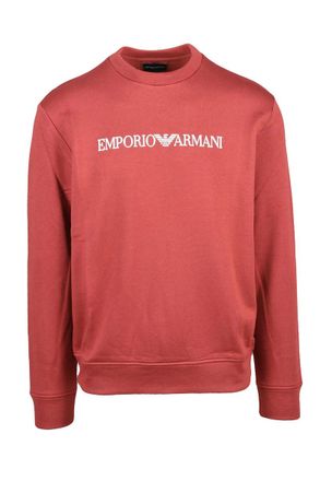 Emporio Armani Brown Modal Cotton Crew Neck Sweatshirt