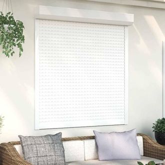 Berkfield Home Roller Shutter Aluminium 130x140 cm White