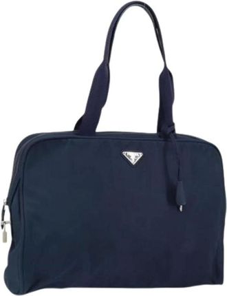 Prada Pre-owned Handbags, female, Blue, Size: ONE SIZE Pre-owned Vintage Handbag