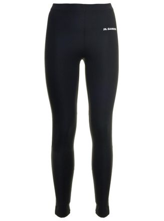 Jil Sander Black Polyamide Logo Activewear