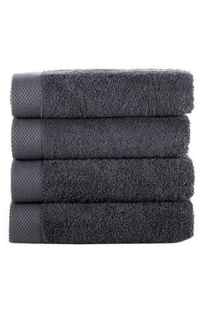 Brooks Brothers Signature 4-Piece Turkish Cotton Hand Towels in Anthracite at Nordstrom Rack, Size 4 Piece Set