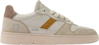 D.A.T.E. Hill Low Sneakers - Heren - Sneakers - Beige - 40 EU - Leer - Schoenen