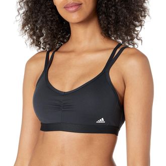 adidas Womens Standard Studio Light Support Good Level Bra, Black, XX-Small C