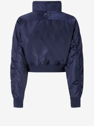 Pinko Padded Technical Nylon Down Jacket - Navy
