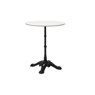Miliboo Mesa De Bar M&aacute;rmol Blanco Y Metal Negro Conty
