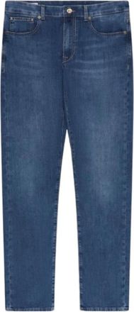 Incotex Heren, Jeans, Blauw, Maat: W33 Katoen