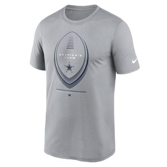 Nike Dallas Cowboys Legend Icon Nike Mens Dri-FIT NFL T-Shirt in Grey | NKGK01V7RD-NDB