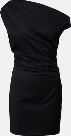 Staud Phare ruched cotton poplin minidress