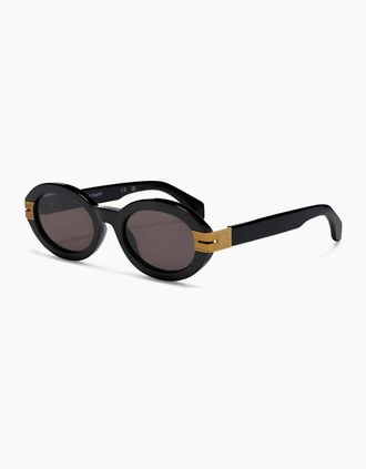 Palm Angels Mens Mens Harmony Rectangle Sunglasses - Black Dark Grey - Size: ONE size