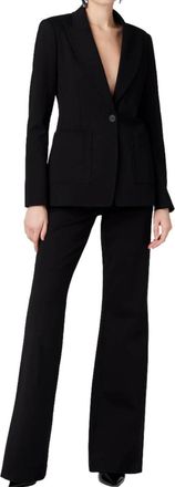 Toccin Gaia Ponte Flare Pants In Black