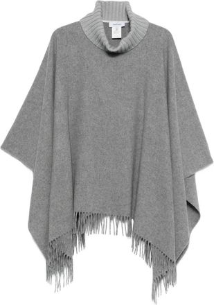 Gran Sasso Poncho a collo alto - Grigio