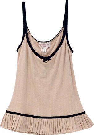 Blumarine Pleated Soft Peach Camisole Size M