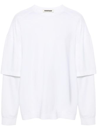Darkpark Theo layered-effect T-shirt - men - Cotton - L - White