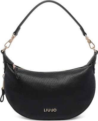 Liu Jo logo zip shoulder bag - Black