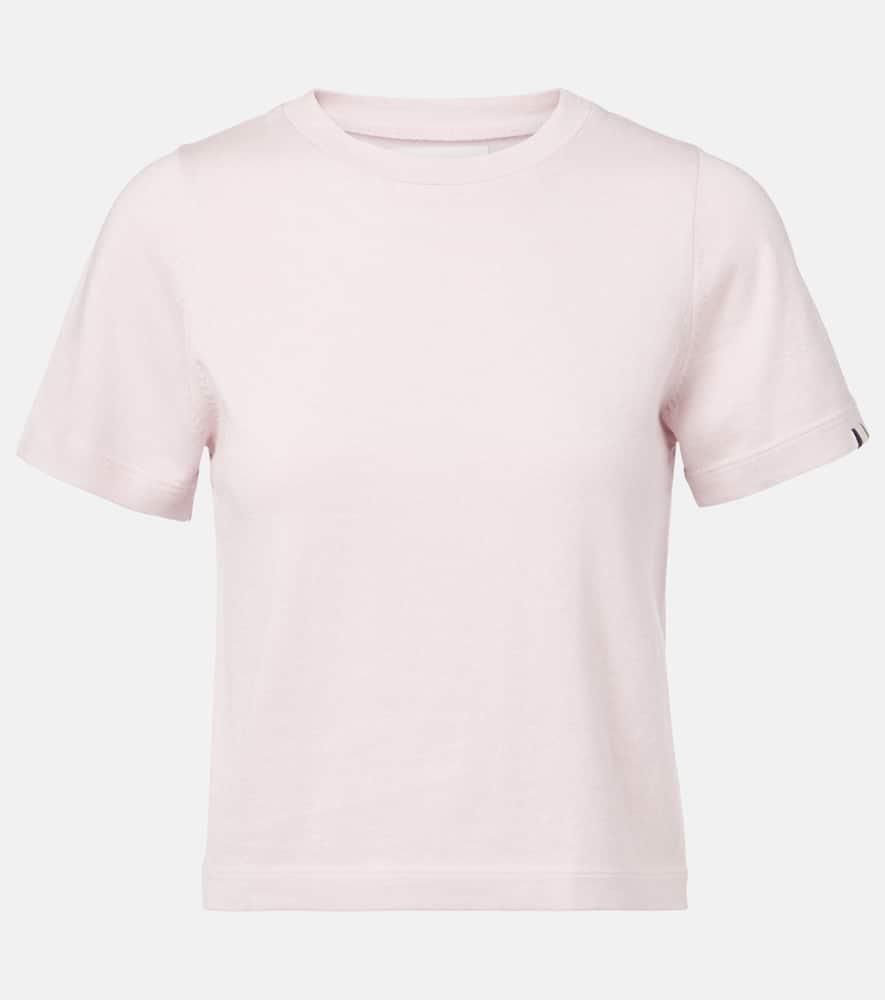 Tシャツ・カットソー GIVENCHY SS25 Pastel pink cotton crop-top (BW70C5GYPV 661) Givenchy Womens Pastel Cotton Crop-Top in Pink | Size Small