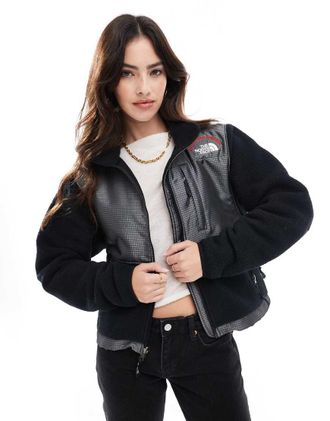 The North Face Retro Denali - Giacca in pile pesante grigia-Grigio