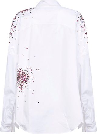 Dries Van Noten Womens Shirt Cocoon White Poplin Cotton