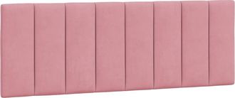 vidaXL Cabecero De Cama Acolchado Terciopelo Rosa 140 Cm Vidaxl