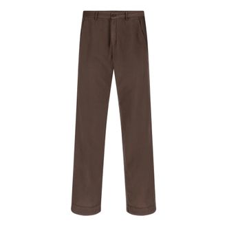 Cellar Door Drift Light Cotton Trousers - male - Cellar Door - Chinos - Brown - 2XL - Trousers