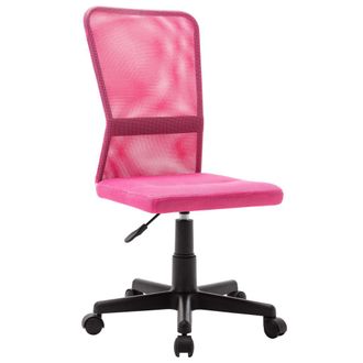 vidaXL Vidaxl - Silla De Oficina De Tela De Malla Rosa 44x52x100 Cm