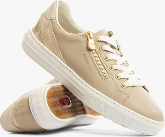 Rieker L5900-62 Womens Shoes Beige Leather - Size UK 3.5