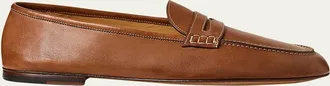 Ralph Lauren Purple Label Mens Collins Leather Penny Loafers