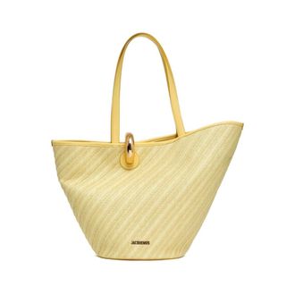 Jacquemus Tote Bags, female, Yellow, Size: ONE SIZE Bambola Tote
