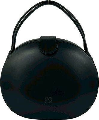 Loewe Black Leather Handbag Tote Bag (Pre-Owned)