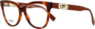 Fendi Ladies Black Square Eyeglass Frames FE50093I 053