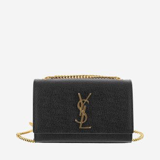 Saint Laurent Womens Small Leather Kate Bag Black Calfskin Shoulder