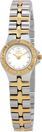 Invicta Wildflower White Dial Two-tone Ladies Watch 0136