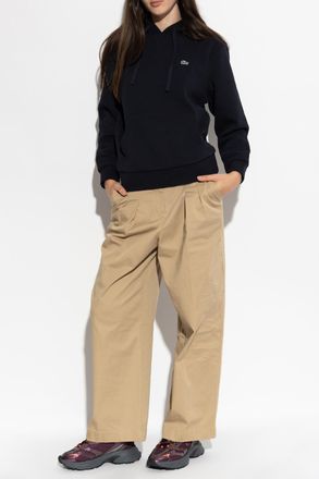 Lacoste Sweatshirt With Logo Patch, Womens, Navy Blue