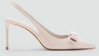 Mango Scarpa effetto vernice fiocco grezzo - Donna - 35 - MANGO