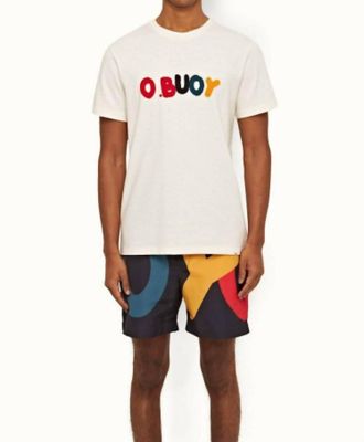 Orlebar Brown O. Buoy Classic Tee In White Sand