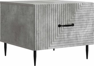vidaXL Mesa De Caf&eacute; Gris Hormig&oacute;n 49 X 50 X 40 Cm Madera De Ingenier&iacute;a Vidaxl