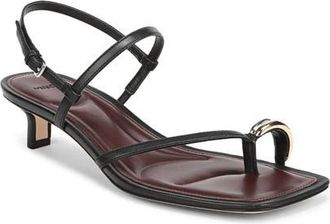 Vince Polli Kitten Heel Sandal in Black at Nordstrom, Size 7.5