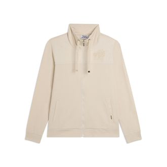 Freddy Felpa Zip con Collo Alto e Ricami Floreali